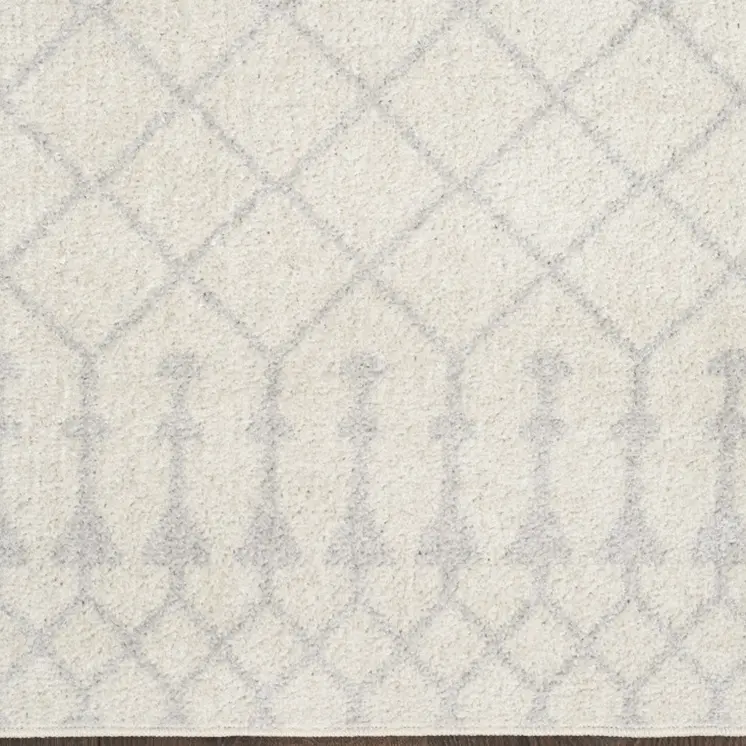 3' X 5' Light Blue Oriental Power Loom Distressed Washable Area Rug