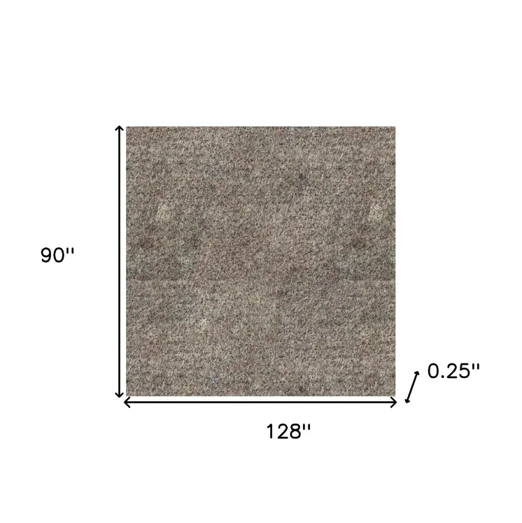 8' x 10' Gray Non Slip Rug Pad