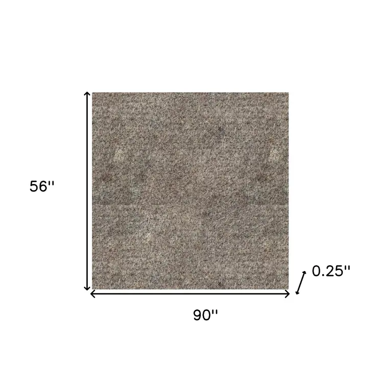 5' x 7' Gray Non Slip Rug Pad