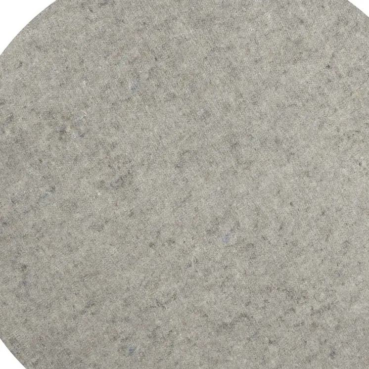 5' Round Gray Non Slip Rug Pad