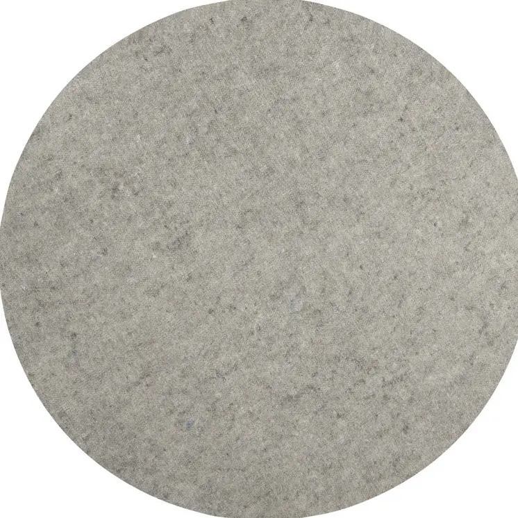5' Round Gray Non Slip Rug Pad