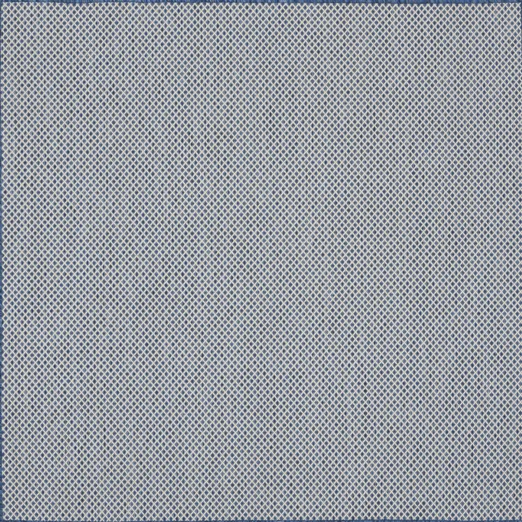 4' Bone Square Geometric Power Loom Area Rug