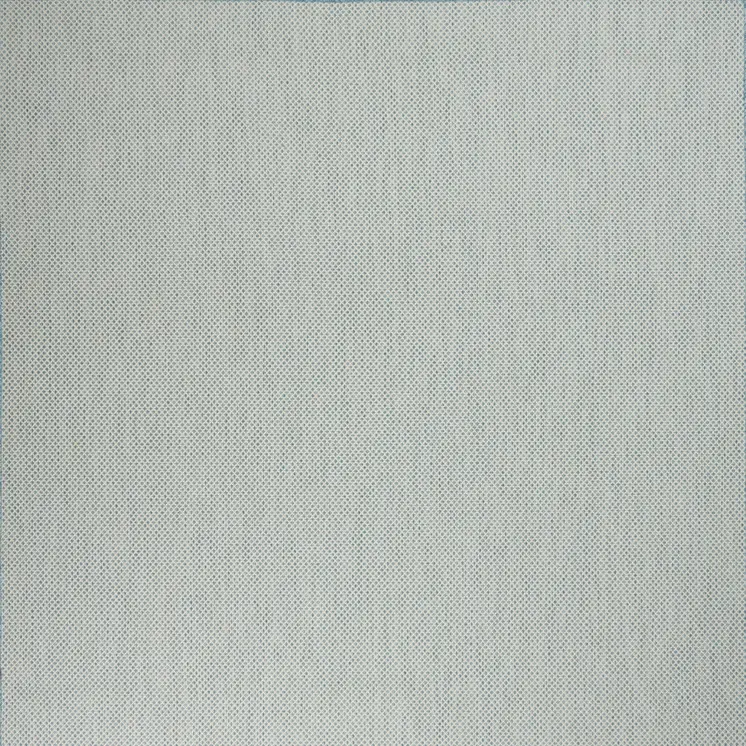 7' X 10' Aqua And Ivory Indoor Outdoor Area Rug
