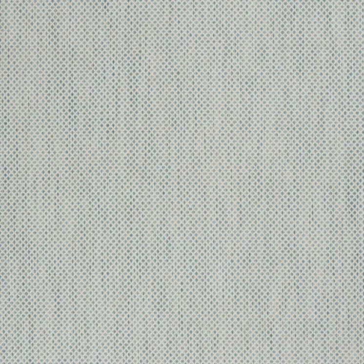5' X 7' Aqua Geometric Power Loom Area Rug