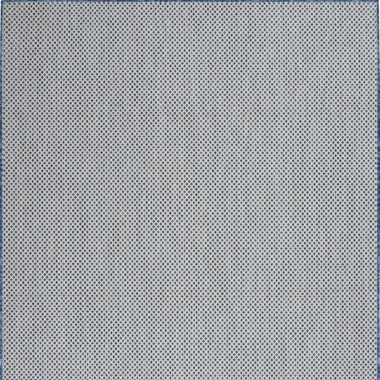4' X 6' Blue Geometric Power Loom Area Rug