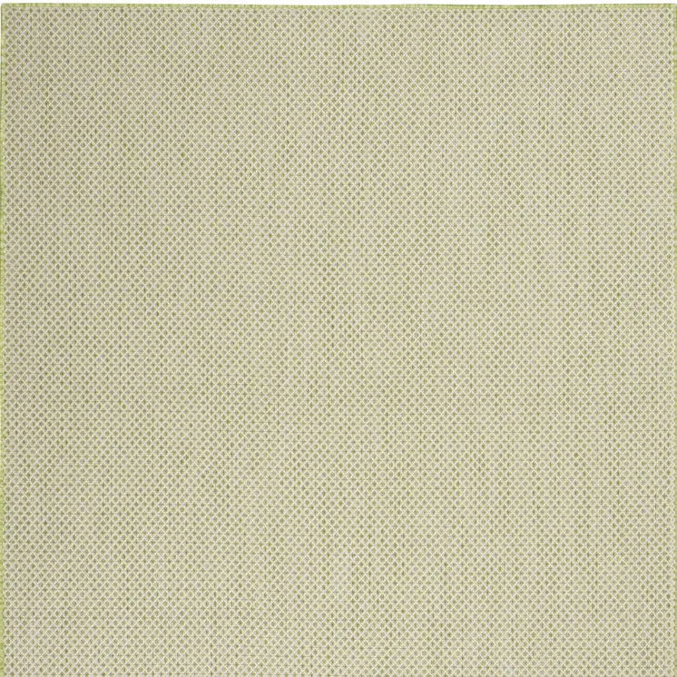 4' X 6' Green Geometric Power Loom Area Rug