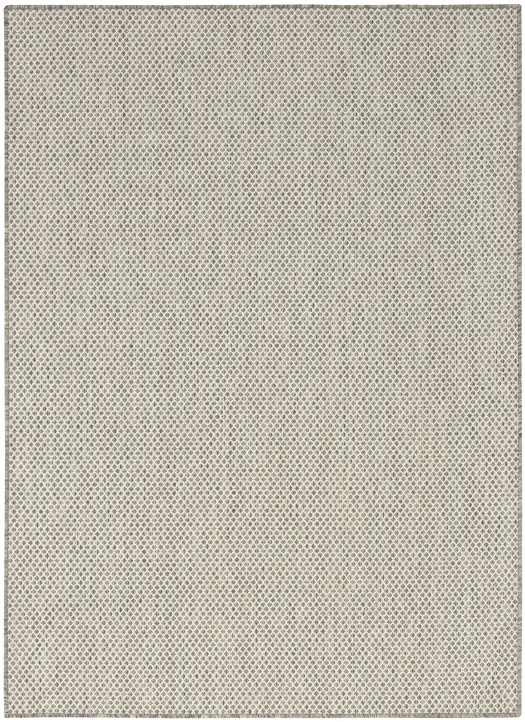 4' X 6' Ivory Geometric Power Loom Area Rug