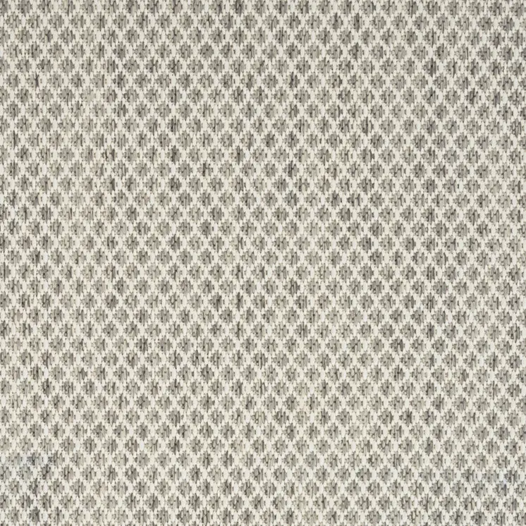 6' X 9' Ivory and Silver Indoor Outdoor Area Rug