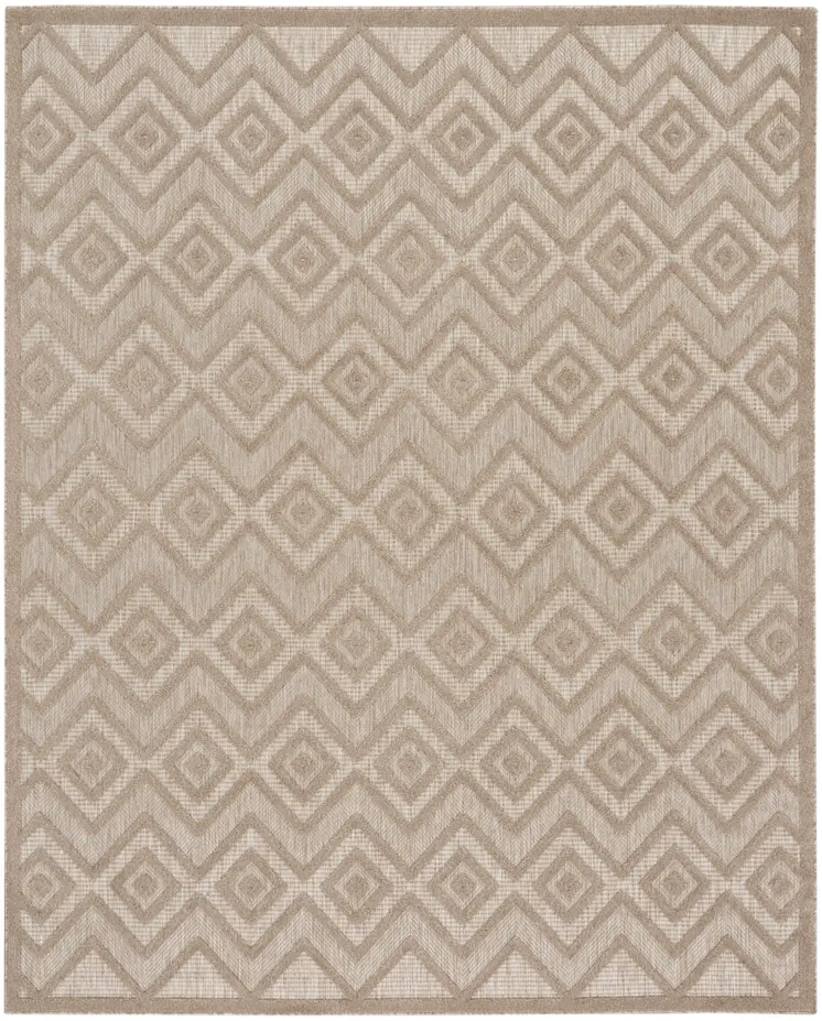 8' X 10' Beige Indoor Outdoor Area Rug