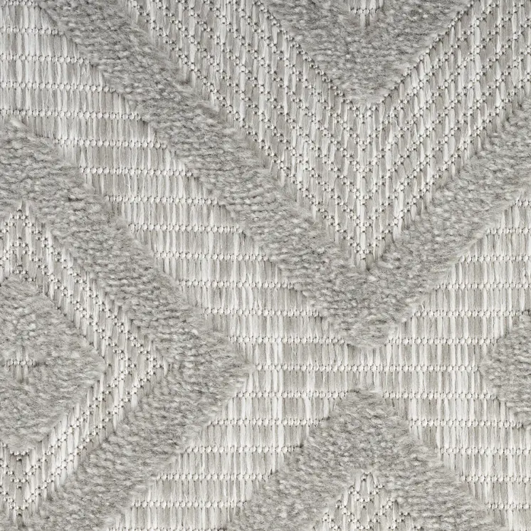8' X 10' Gray Indoor Outdoor Area Rug