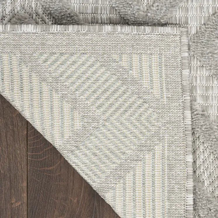 8' X 10' Gray Indoor Outdoor Area Rug