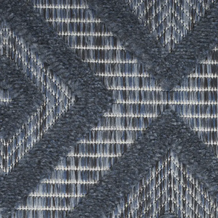 8' X 10' Navy Blue Indoor Outdoor Area Rug