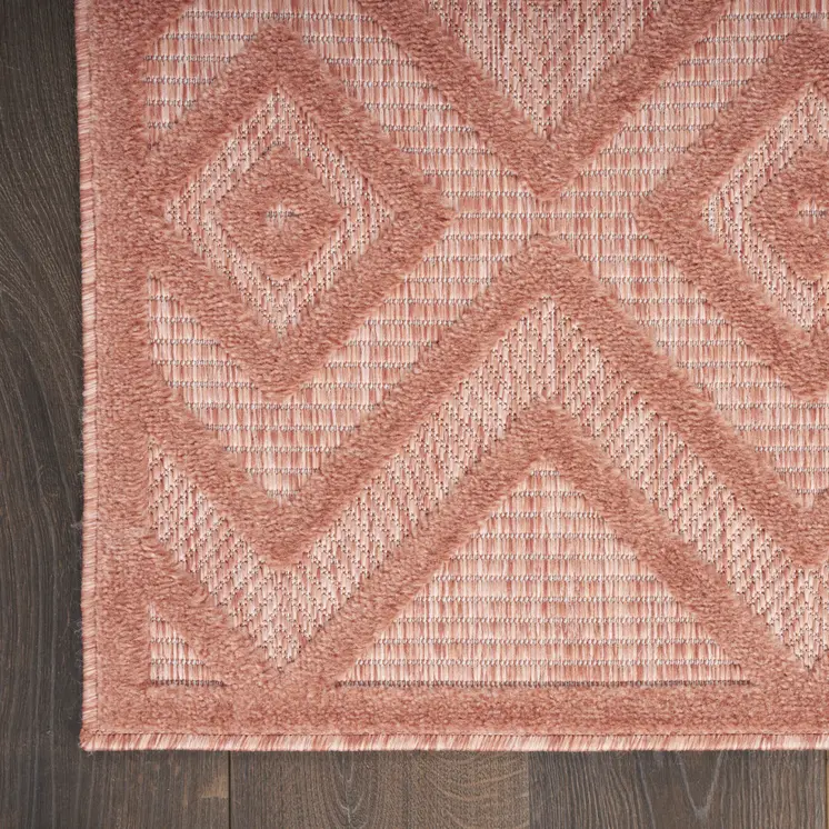 8' X 10' Orange Indoor Outdoor Area Rug