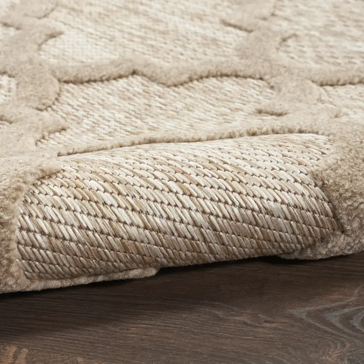 9' X 12' Beige Indoor Outdoor Area Rug