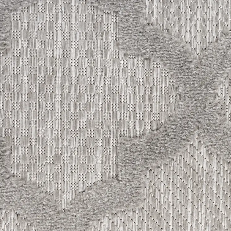 8' X 10' Gray Indoor Outdoor Area Rug