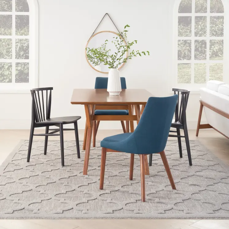 8' X 10' Gray Indoor Outdoor Area Rug