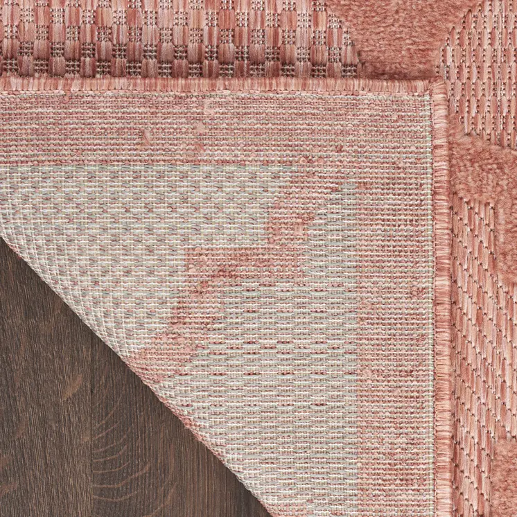 9' X 12' Orange Indoor Outdoor Area Rug
