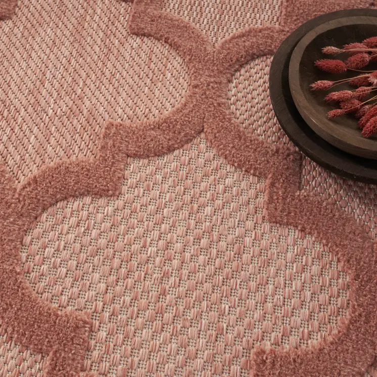 9' X 12' Orange Indoor Outdoor Area Rug