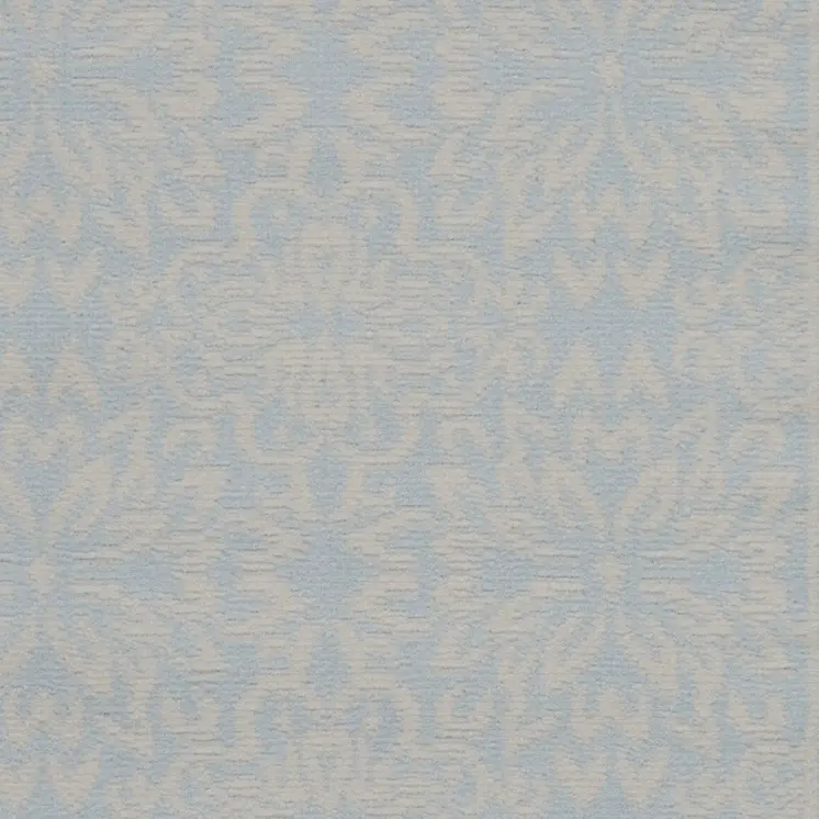 2' X 4' Light Blue Floral Power Loom Area Rug