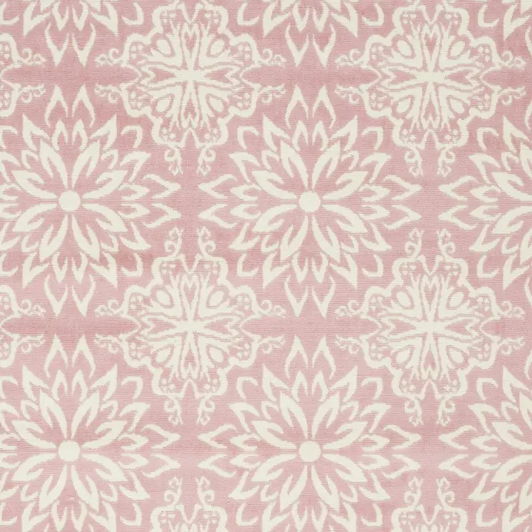 6' X 9' Pink Floral Power Loom Area Rug