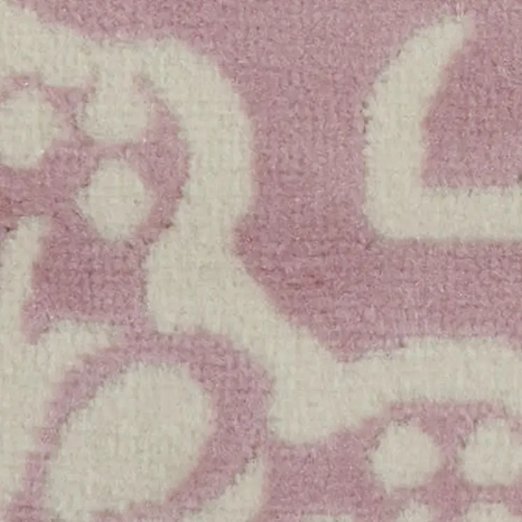 8' X 10' Pink Floral Power Loom Area Rug
