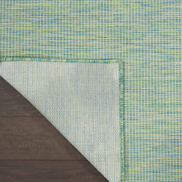 4' X 6' Blue Indoor Outdoor Area Rug