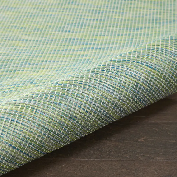 4' X 6' Blue Indoor Outdoor Area Rug