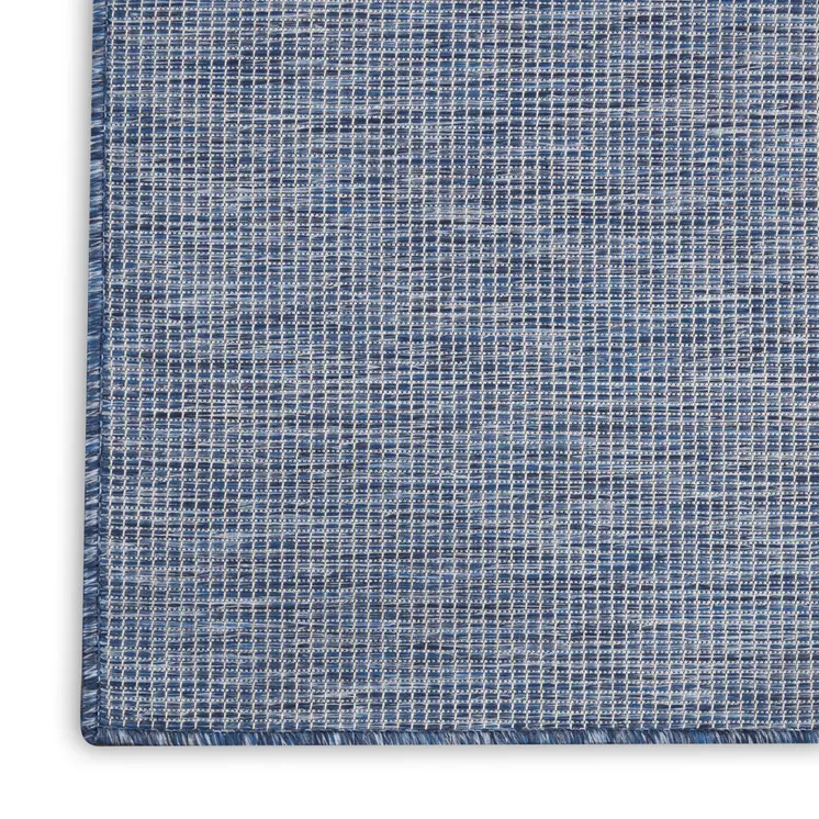9' X 12' Navy Blue Indoor Outdoor Area Rug