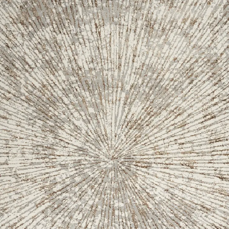 9' X 12' Gray And Ivory Abstract Area Rug