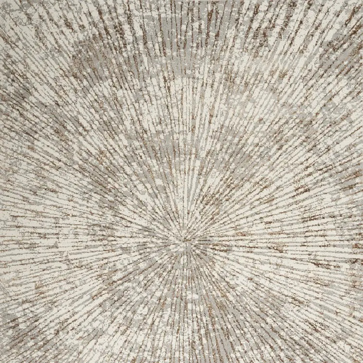 9' X 12' Gray And Ivory Abstract Area Rug