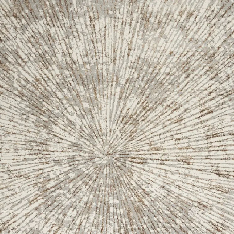 12' X 15' Gray And Brown Abstract Area Rug
