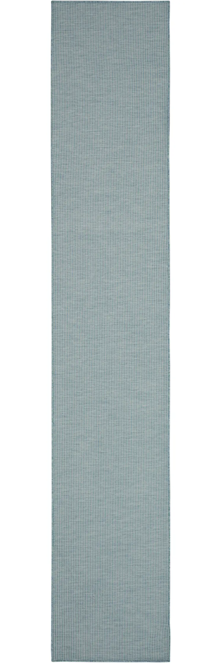 10' Aqua Power Loom Runner Rug