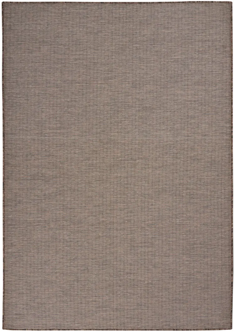 4' X 6' Brown Power Loom Area Rug