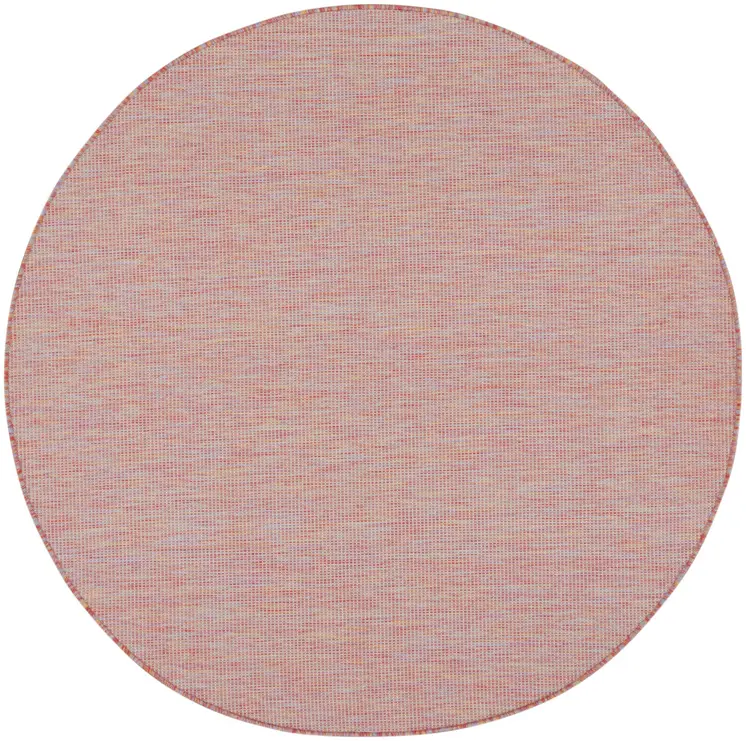 6' Dark Red Indoor Outdoor Area Rug