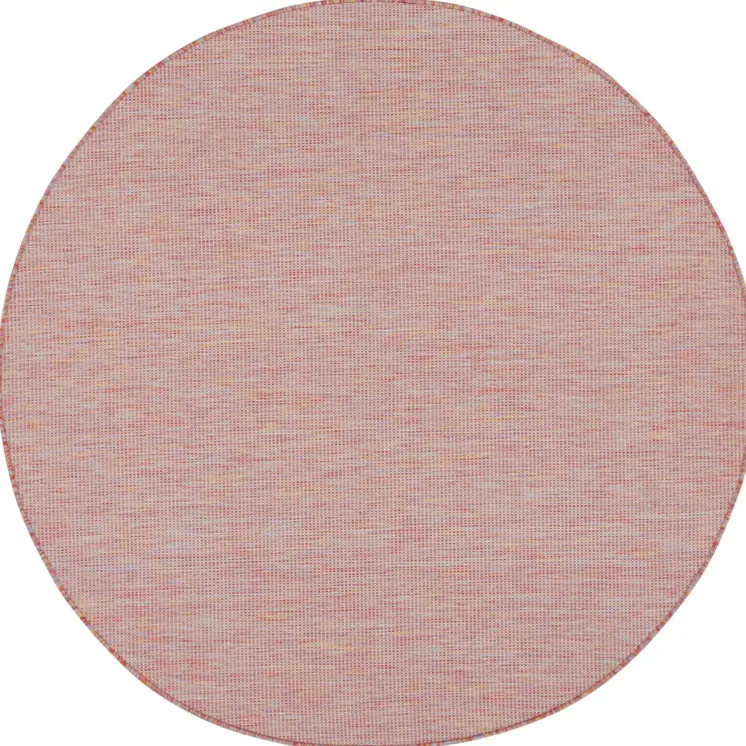 6' Dark Red Indoor Outdoor Area Rug