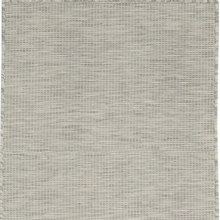 8' Gray Power Loom Runner Rug