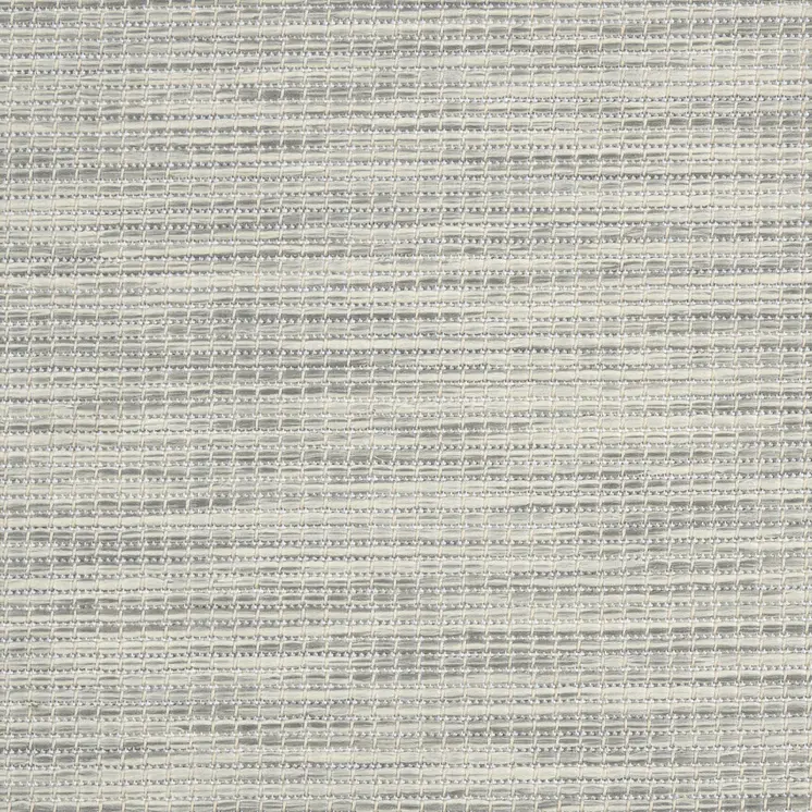 6' Gray Round Power Loom Area Rug