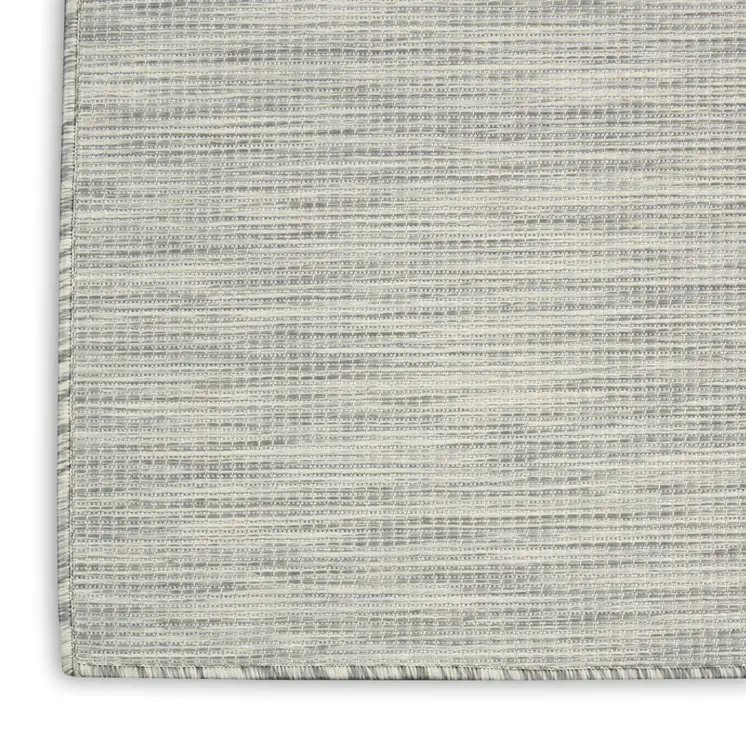 5' X 7' Light Gray Indoor Outdoor Area Rug