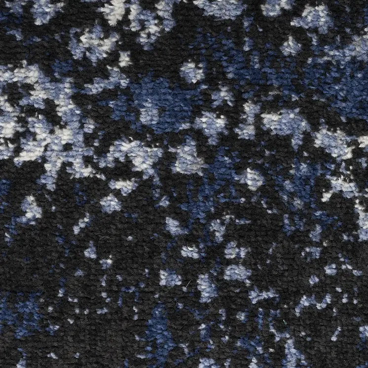 8' X 10' Light Blue Abstract Power Loom Distressed Area Rug