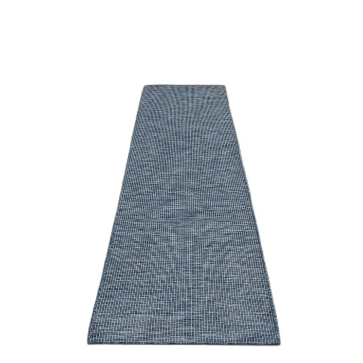 12' Navy Blue Power Loom Runner Rug