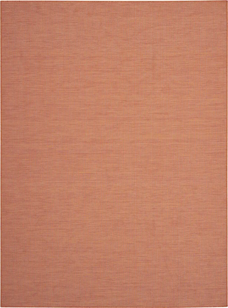 8' X 10' Terra Cotta Indoor Outdoor Area Rug