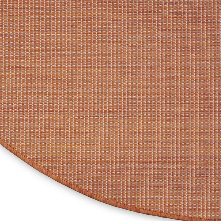 6' Terracotta Indoor Outdoor Area Rug
