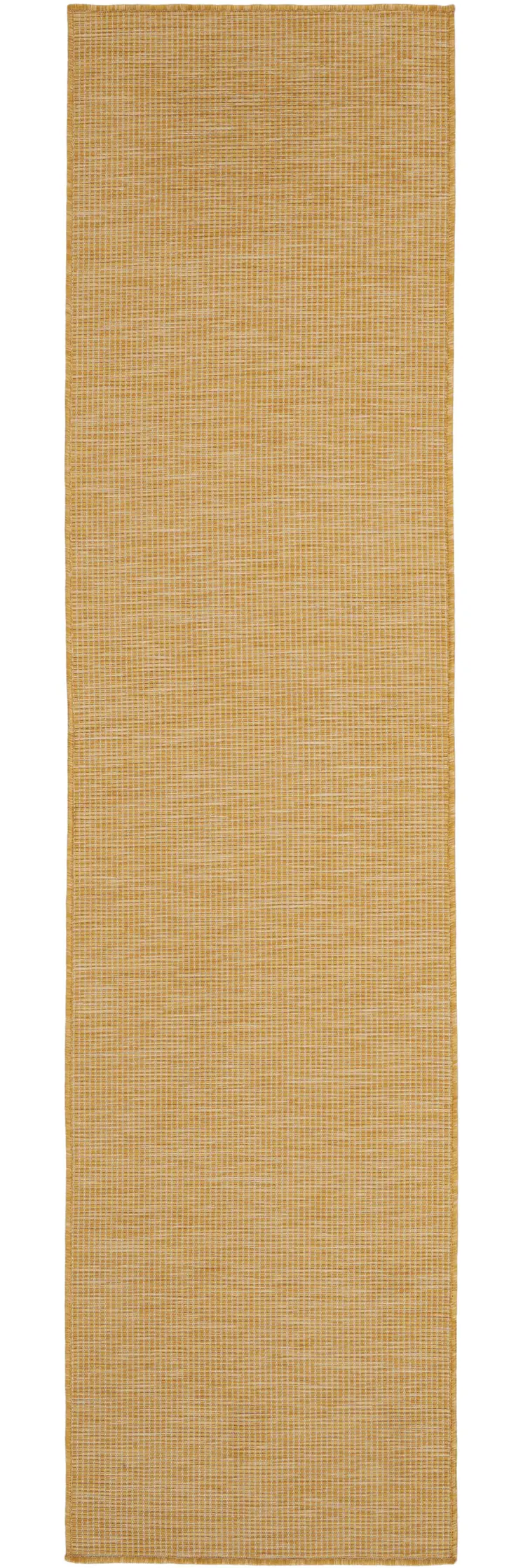 8' Yellow Indoor Outdoor Runner Rug