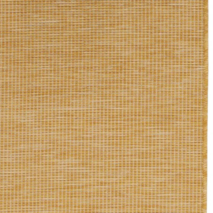8' Yellow Indoor Outdoor Runner Rug
