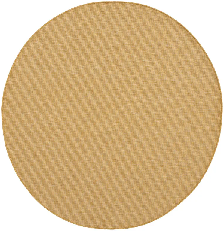 6' Yellow Indoor Outdoor Area Rug
