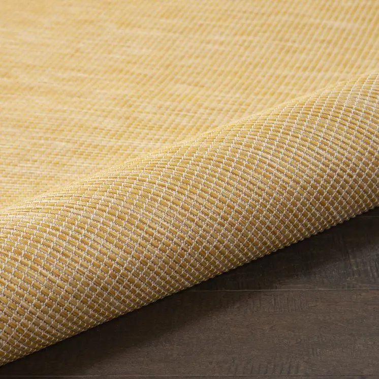 6' Yellow Indoor Outdoor Area Rug