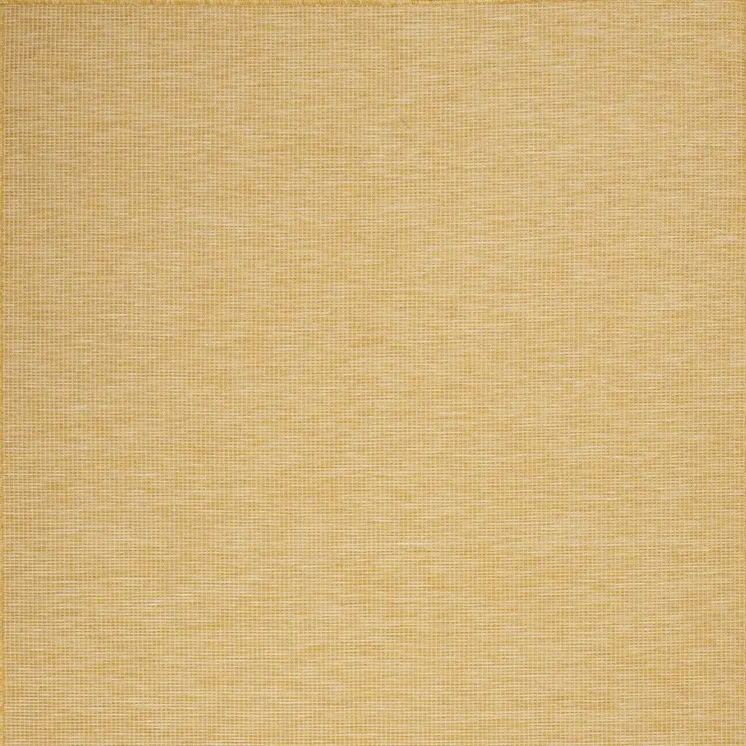 5' X 7' Yellow Indoor Outdoor Area Rug