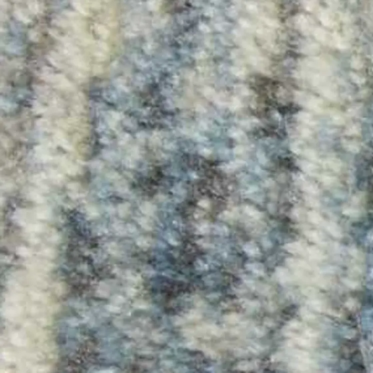 6' Blue Floral Runner Rug
