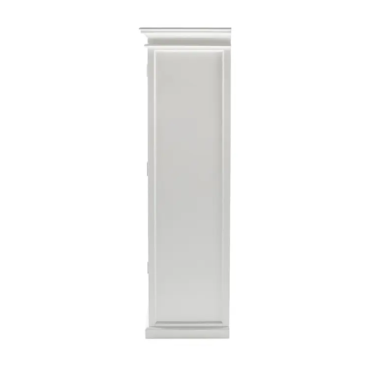 43" Off White Solid Wood Two Drawer