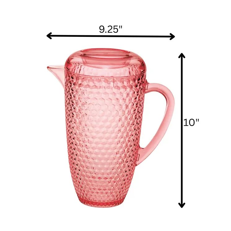 2.5 Quart Pink Diamond Acrylic Pitcher